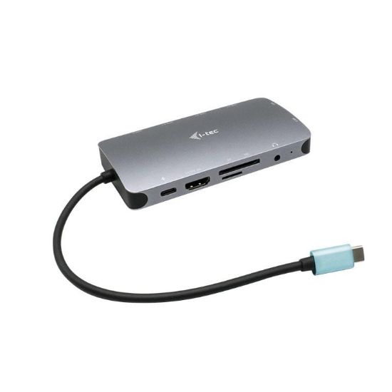 Obrázek i- tec USB- C Metal Nano Dock HDMI/ VGA with LAN + Power Delivery 100W + Charger 100W (bundle)