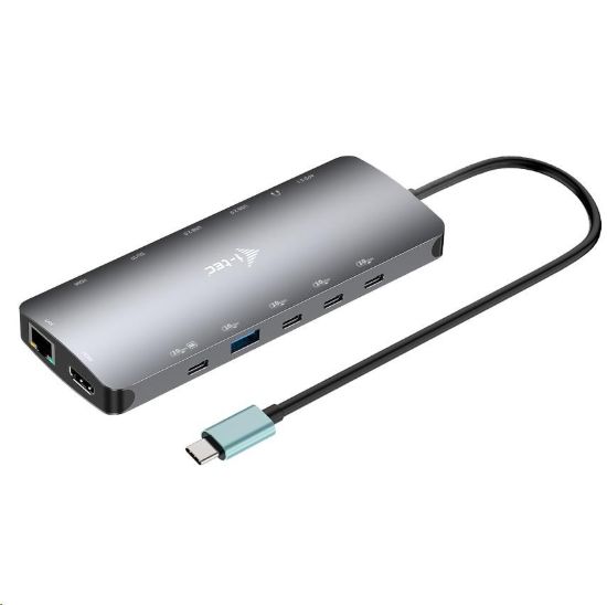 Obrázek i- tec USB- C Metal Nano 3x Display Dock, 2x HDMI 1x USB- C video, Power Delivery 140W