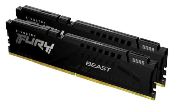 Obrázek KINGSTON DIMM DDR5 32GB (Kit of 2) 5600MT/ s CL40 FURY Beast Černá