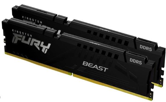 Obrázek KINGSTON DIMM DDR5 64GB (Kit of 2) 5600MT/ s CL40 FURY Beast Černá
