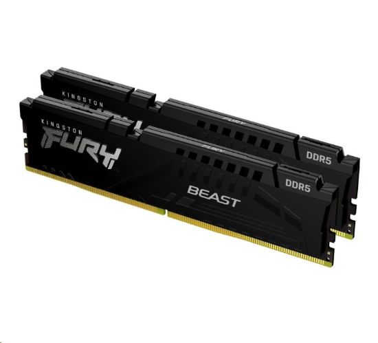 Obrázek KINGSTON DIMM DDR5 64GB (Kit of 2) 5600MT/ s CL36 FURY Beast Černá EXPO