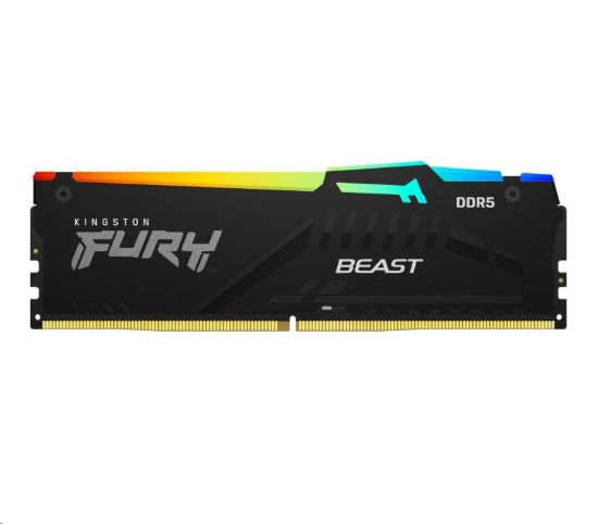 Obrázek KINGSTON DIMM DDR5 8GB 5200MT/ s CL36 FURY Beast RGB EXPO
