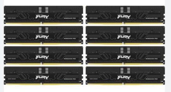 Obrázek KINGSTON DIMM DDR5 128GB (Kit of 8) 4800MT/ s CL36 FURY Renegade Pro ECC Reg PnP