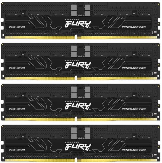 Obrázek KINGSTON DIMM DDR5 128GB (Kit of 4) 5600MT/ s CL36 FURY Renegade Pro ECC Reg PnP