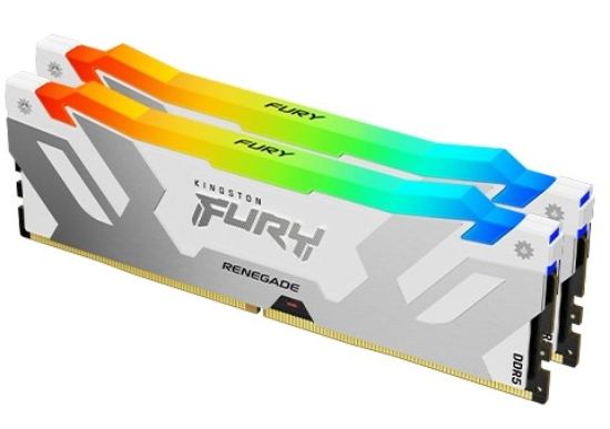 Obrázek KINGSTON DIMM DDR5 32GB (Kit of 2) 7200MT/ s CL38 FURY Renegade Bílá RGB XMP