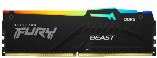 Obrázek KINGSTON DIMM DDR5 64GB (Kit of 4) 5600MT/ s CL40 FURY Beast RGB XMP