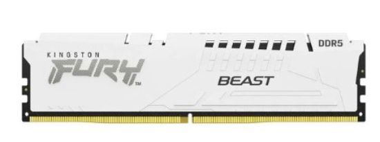 Obrázek KINGSTON DIMM DDR5 64GB (Kit of 4) 5200MT/ s CL40 FURY Beast White XMP