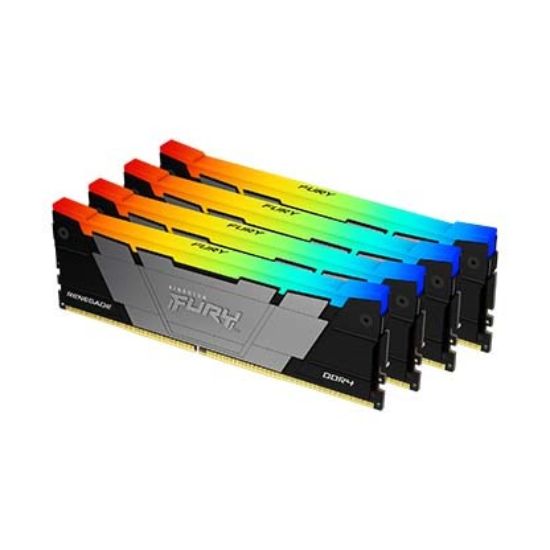 Obrázek KINGSTON DIMM DDR4 128GB(Kit of 4) 3200MT/ s CL16 FURY Renegade RGB