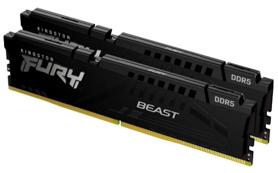 Obrázek KINGSTON DIMM DDR5 32GB (Kit of 2) 6800MT/ s CL34 ECC FURY Beast XMP Černá