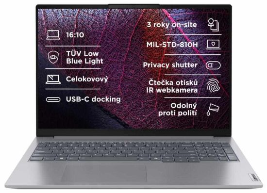 Obrázek LENOVO NTB ThinkBook 16 G7 - Ryzen5 7535HS,16" WUXGA,16GB,512SSD,IRcam,W11H