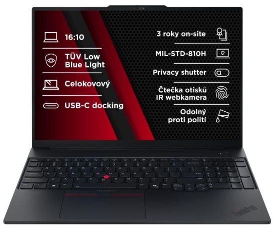 Obrázek LENOVO NTB ThinkPad E16 AMD G3 - Ryzen7 250,16" WUXGA,16GB,512SSD,FHD+IRcam,W11P