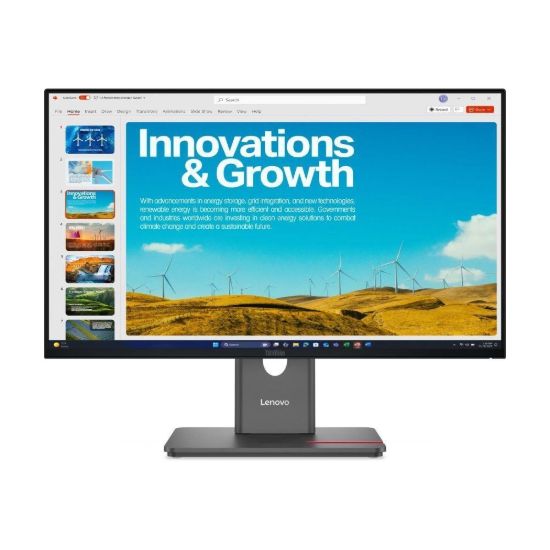 Obrázek LENOVO LCD P24QD-40 - 23.8",IPS,16:9,2560x1440,120Hz,300cd/m2,1500:1,4ms(GtG),DP,HDMI,DPout,DC,USB Hub,USB-C,RJ45,Pivot