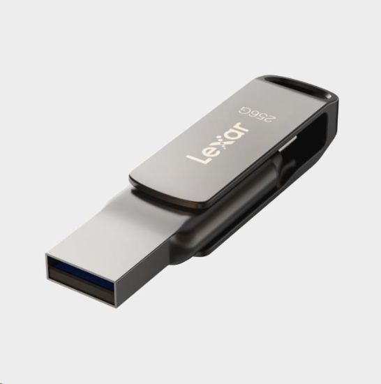 Obrázek Lexar JumpDrive Dual Drive D400 Type- C/ Type- C & Type- A, up to 130MB/ s read (USB 3.1) 256GB