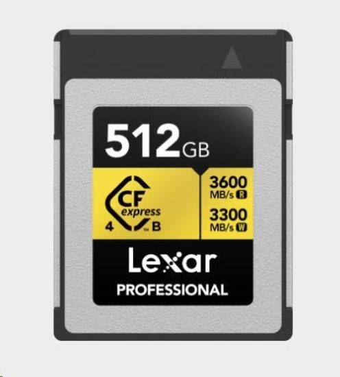 Obrázek Lexar CFexpress 4.0 Pro Gold R3600/ W3300 512GB