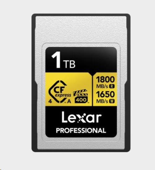 Obrázek Lexar CFexpress 4.0 Pro Gold, VPG400, R1800/ W1650 (Type A) 1TB