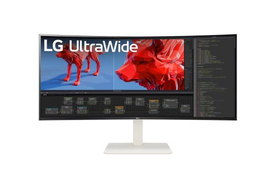 Obrázek LG MT IPS LCD LED 37, 5" 38WR85QC- W - IPS panel, 3840x1600, 2xHDMI, DP, USB- C, USB 3.0, RJ45, repro, nast vyska, zakriven