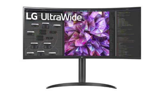 Obrázek LG MT IPS LED 34" 34WQ75C - IPS panel, sRGB 99%, HDR10, 3440x1440, 2xHDMI, DP, USB- C, USB 2.0, RJ45, zakriven, nast vyska