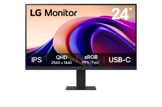 Obrázek LG MT IPS LCD LED 23, 8" 24U631A - IPS panel, 2560x1440, 100hz, HDMI, USB- C