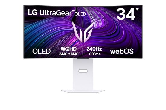 Obrázek LG MT OLED 34" 34GX90SA- W OLED panel, Smart, 3440x1440, 240Hz, 2xHDMI, DP, USB 3.0, nast výška, G- sync