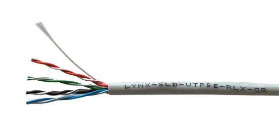 Obrázek UTP kabel LYNX REELEX AIR, Cat5E, drát, PVC, Eca, šedý, 305m