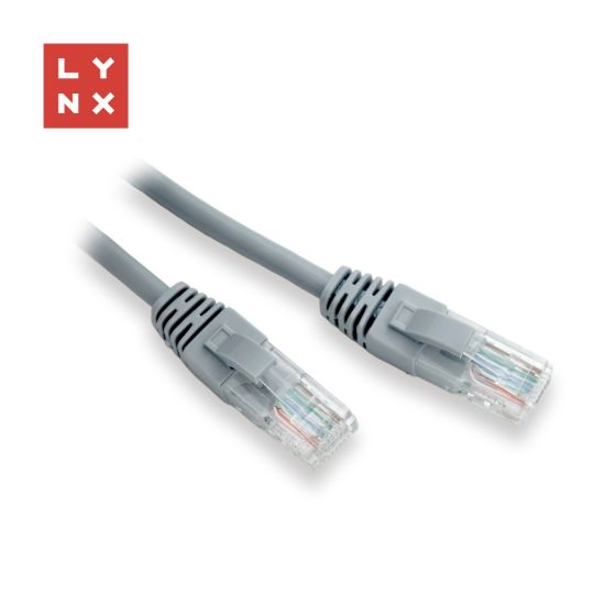 Obrázek LYNX UTP patch kabel Cat5e, PVC, CCA, 10m, šedý