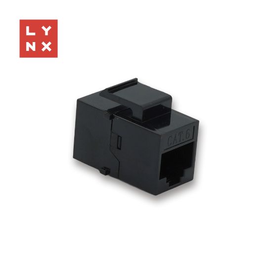 Obrázek LYNX keystone spojka UTP Cat6, 8P8C, černá