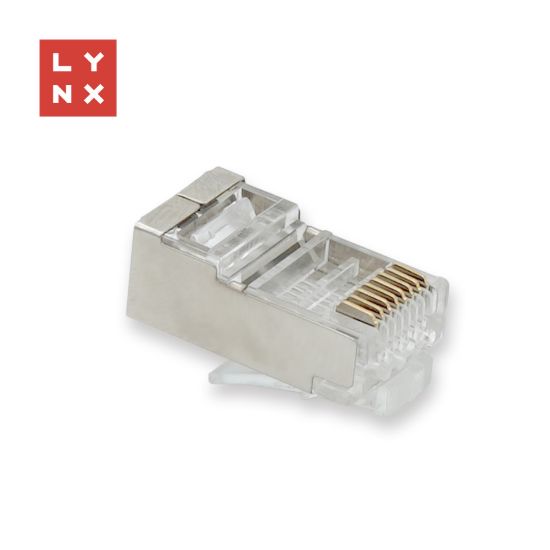 Obrázek LYNX konektor STP Cat6a, 50µ, 100ks