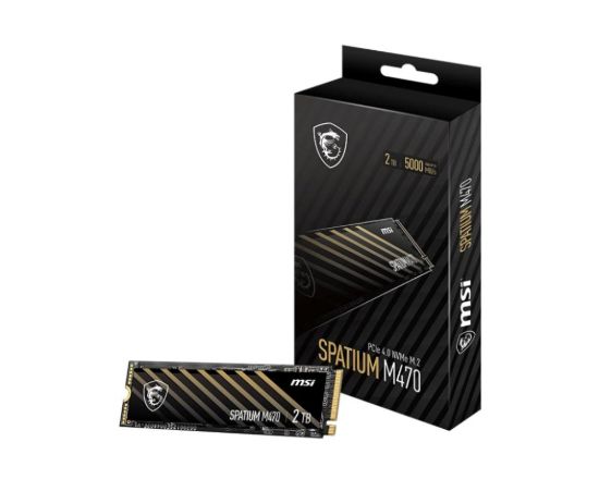 Obrázek MSI SSD SPATIUM M470 PRO, 2TB, M.2 2280, PCIe Gen4x4 NVMe 1.4, R: 6000/ W: 5000MB/ s