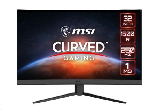 Obrázek MSI LCD G32C4X, 31.5" 1920x1080, VA, 250Hz, 4ms, VESA 100x100mm, N/ A, Black