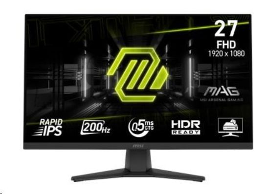 Obrázek MSI LCD MAG 272F, 27", IPS, FHD, 200Hz, 0, 5ms, Black