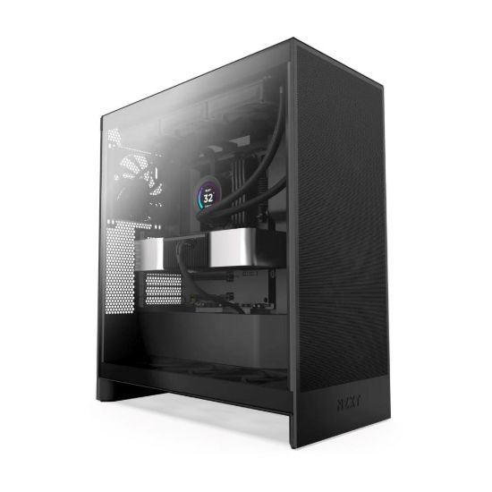 Obrázek NZXT skříň H7 Flow edition / ATX / 3x 120 mm fan / USB- C / 2x USB / prosklená bočnice / mesh panel / černá