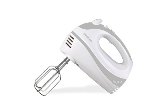 Obrázek Orava SL- 110 ruční šlehač, 300 W, 75 dB, 5 rychlostí, pulzní spínač, šedá / bílá