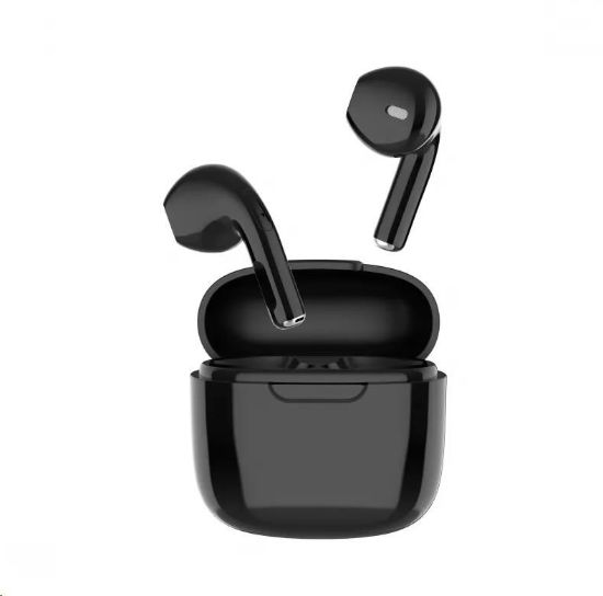 Obrázek Orava bezdrátová sluchátka s mikrofonem, USB- C, dotykové ovládání, do uší, IPX3, černá