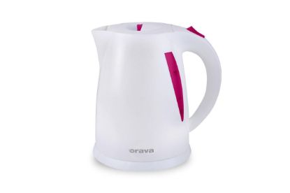 Obrázek ORAVA VK- 3117 R rychlovarná konvice, 2000 W, 1.7 l, automatické vypnutí, růžová / bílá