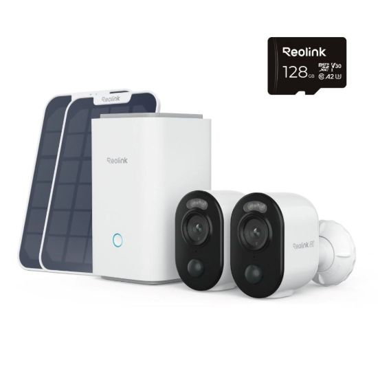 Obrázek REOLINK Home Hub, 2x Argus Series B350 + 2x Solar Panel + 128GB microSD karta