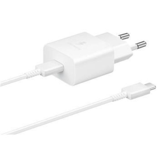 Obrázek Samsung cestovní nabíječka EP- T1510EWE + kabel USB- C, 15W, bílá (OOB bulk)