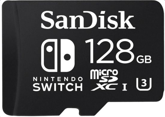 Obrázek SanDisk MIcroSDXC karta 128GB for Nintendo Switch (R: 100/ W: 90 MB/ s, UHS- I, V30, U3, C10, A1) licensed Product