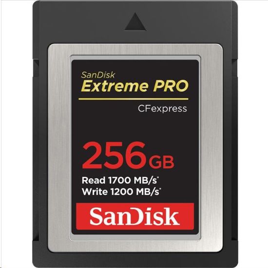 Obrázek SanDisk Extreme Pro CFexpress Card 256GB, Type B, 1700MB/ s Read, 1200MB/ s Write