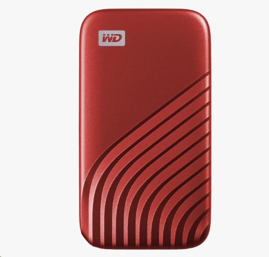 Obrázek SanDisk WD My Passport SSD externí 2TB , USB- C 3.2 , 1050/ 1000MB/ s R/ W PC & Mac , Red