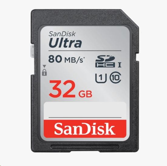 Obrázek SanDisk SDHC karta 32GB Ultra (100MB/ s Class 10 UHS- I)