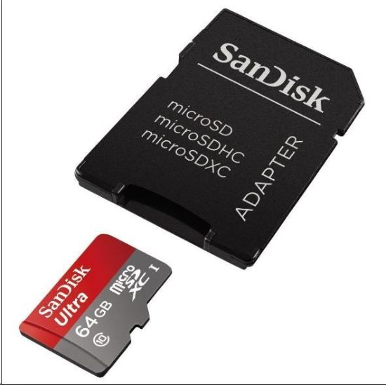 Obrázek SanDisk MicroSDHC karta 32GB Ultra (100MB/ s, Class 10, Android) + adaptér