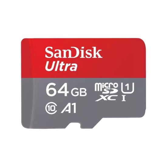 Obrázek SanDisk MicroSDXC karta 64GB Ultra (140MB/ s, A1 Class 10 UHS- I ) + adaptér