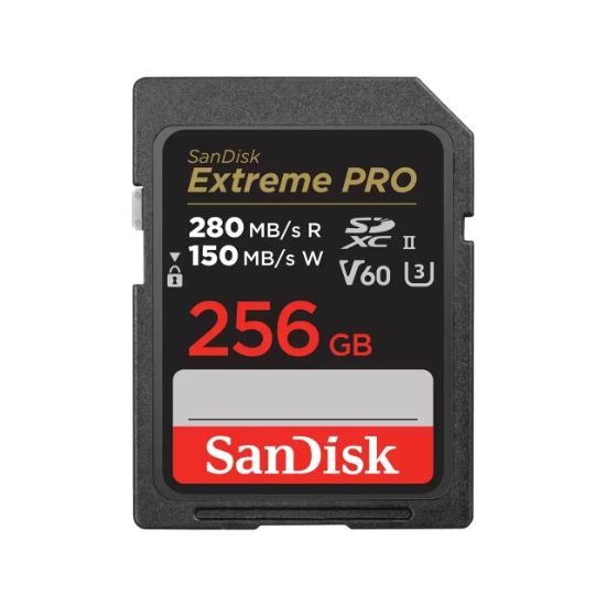 Obrázek SanDisk SDXC karta 256GB Extreme PRO (280 MB/ s Class 10, UHS- II V60)