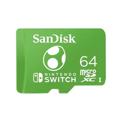 Obrázek SanDisk MicroSDXC karta 64GB pro Nintendo Switch (R: 100/ W: 90 MB/ s, UHS- I)