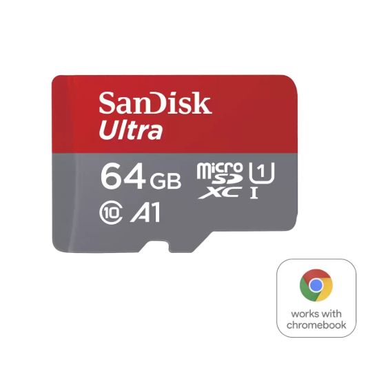 Obrázek SanDisk MicroSDXC karta 64GB Ultra pro Chromebook (R: 160/ W: 260 MB/ s, UHS I, C10, A1)