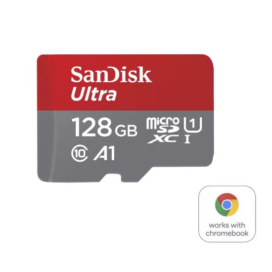 Obrázek SanDisk MicroSDXC karta 128GB Ultra pro Chromebook (R: 160/ W: 260 MB/ s, UHS I, C10, A1)