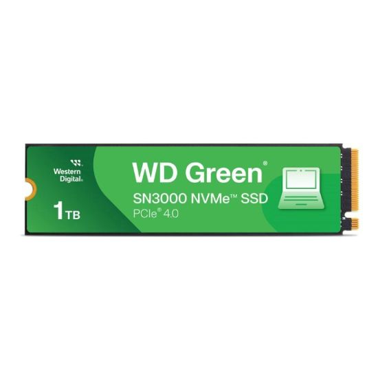 Obrázek WD GREEN SSD 1TB SN3000, PCIe Gen4x4, M.2 2280, (R: 5000/ W: 4200 MB/ s)