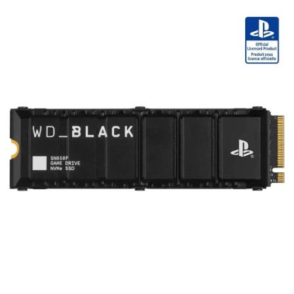 Obrázek WD BLACK SSD NVMe 4TB PCIe SN850P pro PS5, Gen4, (R: 7300, W: 6600MB/ s), Chladič