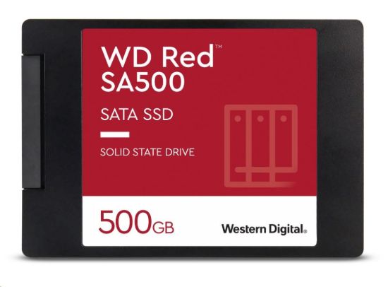 Obrázek WD RED SSD 3D NAND WDS500G1R0A 500GB SATA/ 600, (R: 560, W: 530MB/ s), 2.5"