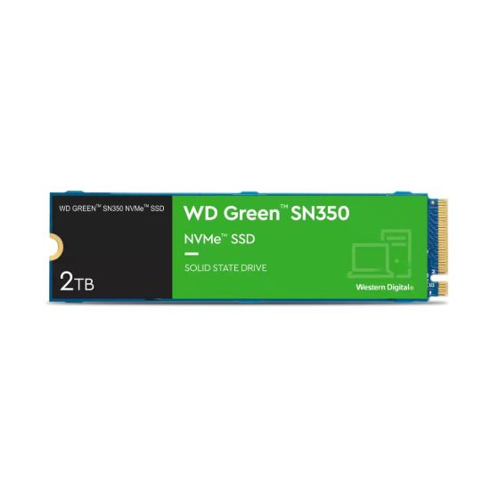 Obrázek WD GREEN SSD NVMe 2TB PCIe SN350, Geb3 8GB/ s, (R: 3200/ W: 3000 MB/ s)